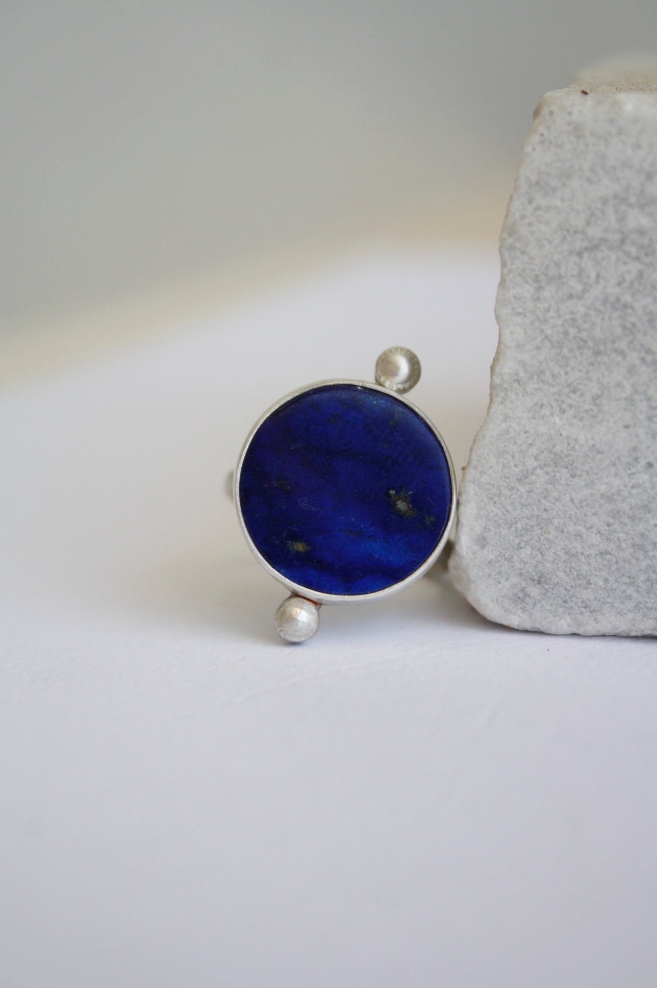 Lapis Lazuli Flat Ring