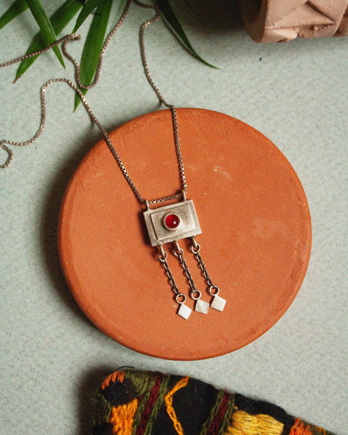 Carnelian Amulet Necklace