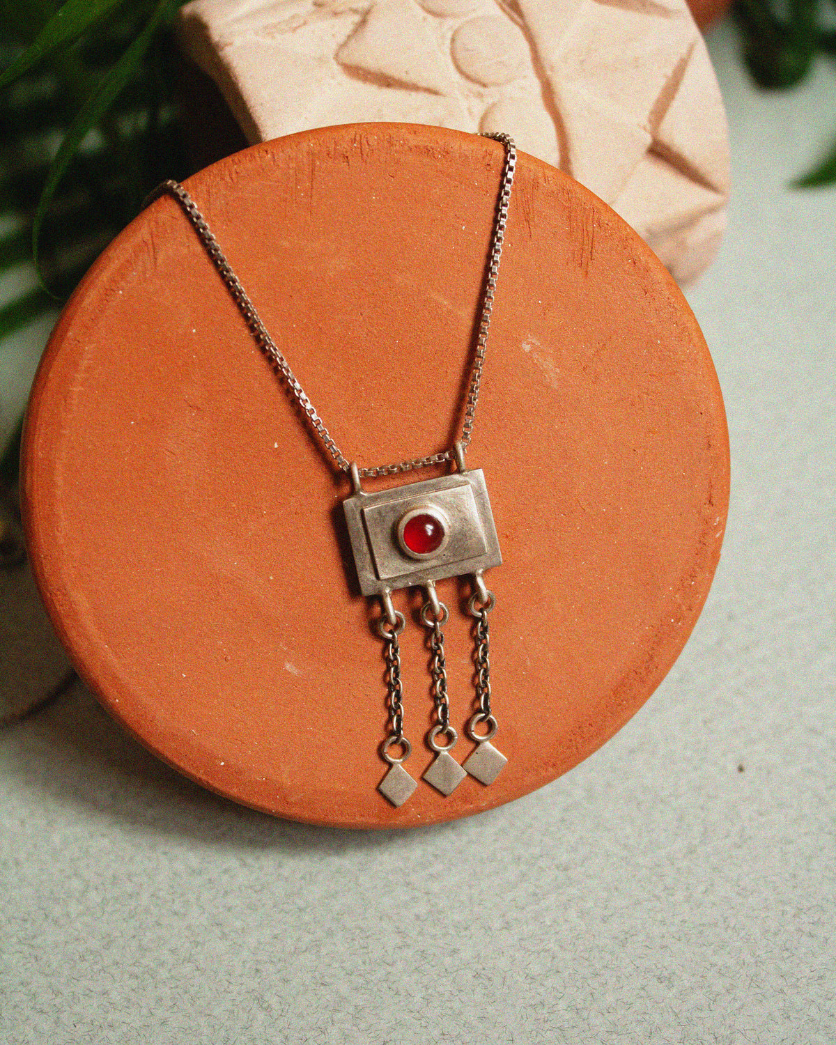 Carnelian Amulet Necklace
