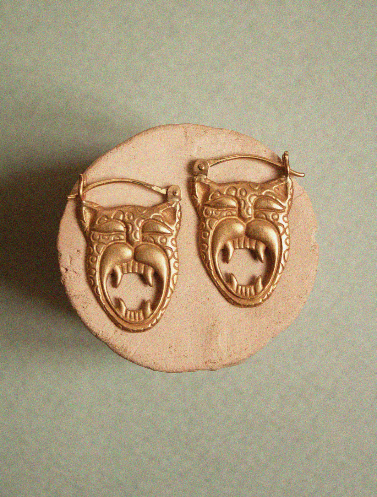 Jaguar Mask Earrings