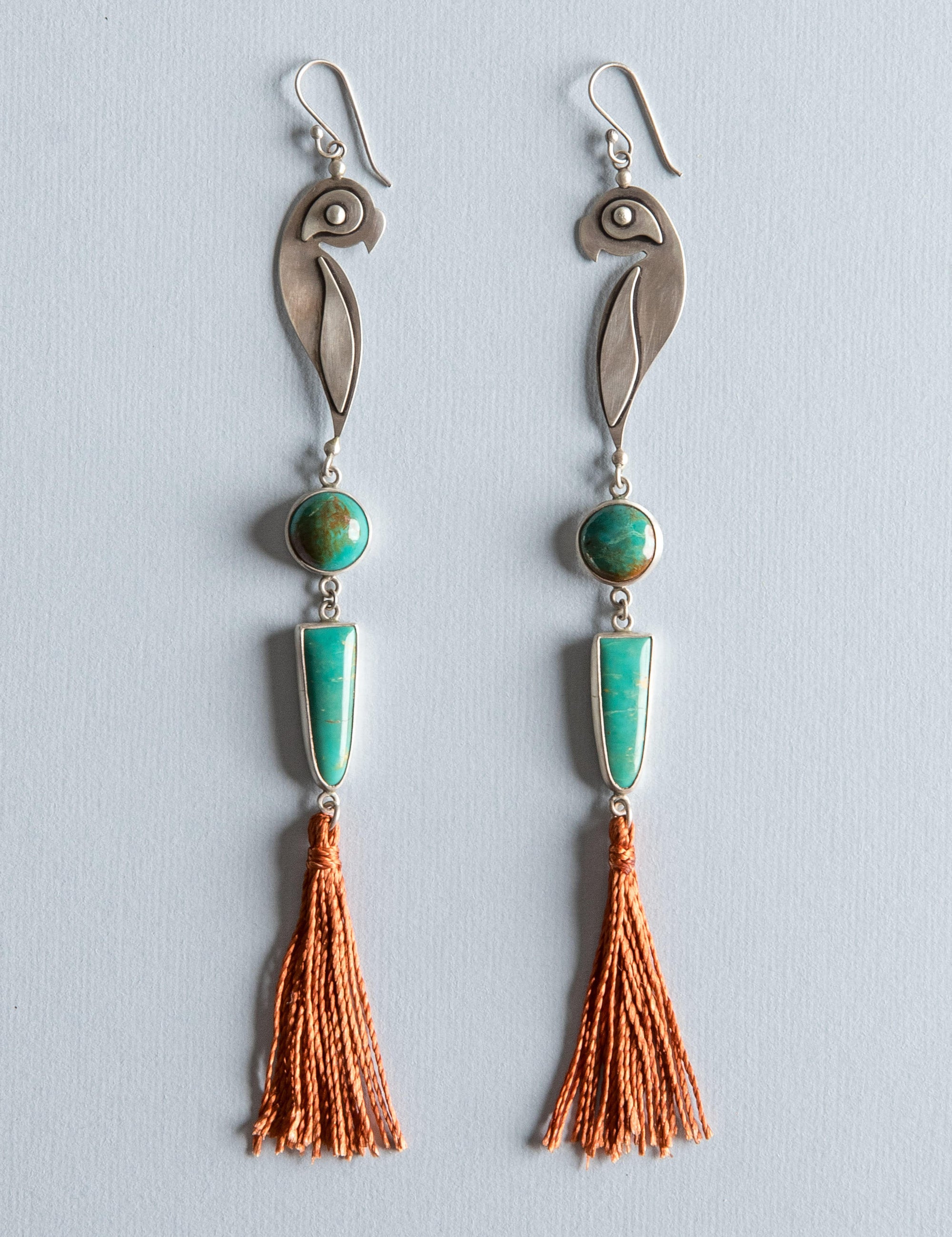 Papagayo Turquoise Shoulder Duster Earrings