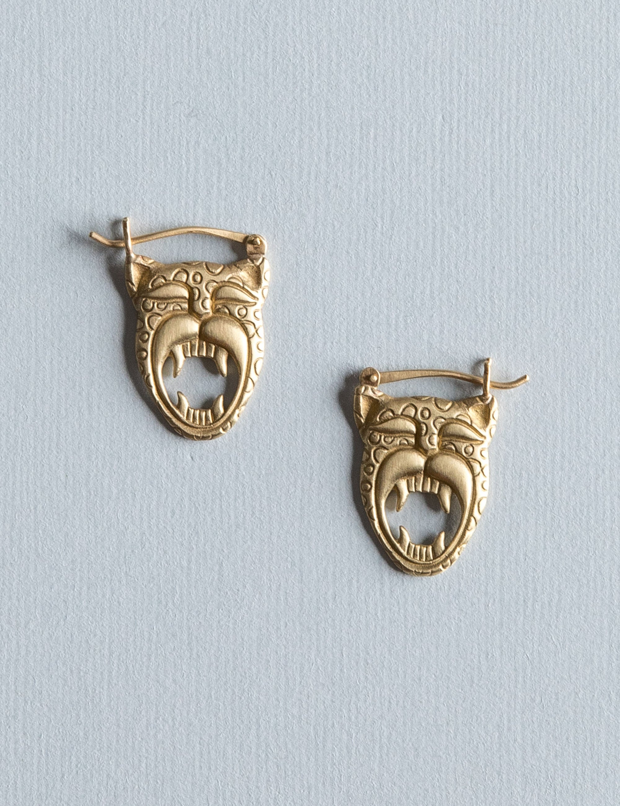 Jaguar Mask Earrings